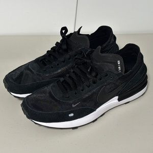 Nike Waffle One White Black Orange Sneakers